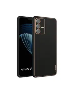 Karwan Vivo V23 Pro 5G Leather Shock Proof Phone Back Cover