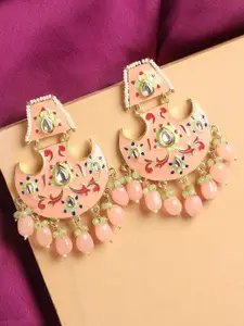 OOMPH Kundan Studded & Beaded Drop Earrings