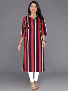 Indian Fashionista Striped Straight Kurta
