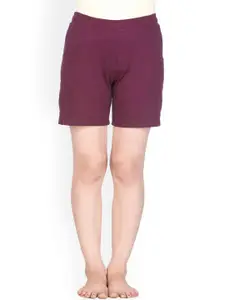 PROTEENS Girls Cotton Mid-Rise Shorts