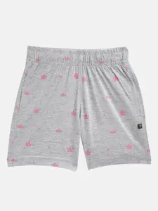 PROTEENS Girls Printed Pure Cotton Lounge Shorts