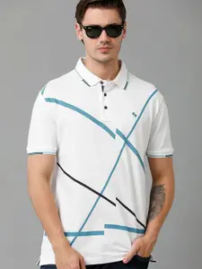 Classic Polo Men Geometric Printed Cotton T-shirt