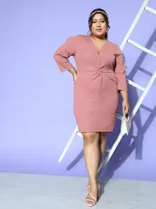 CURVE BY KASSUALLY Plus Size Bodycon Midi Dress