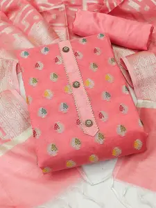 KALINI Woven Design Unstitched Dress Material