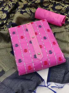 KALINI Woven Design Unstitched Dress Material