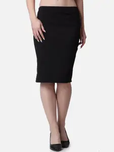 Popwings Women Knee Length Pencil Skirt