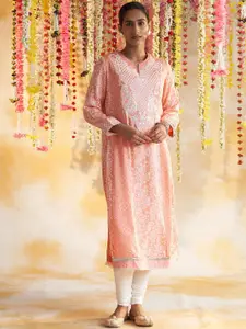 Lakshita Embroidered Long Sleeves Straight Kurta