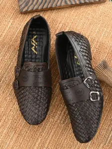 VIV Men Textured Monk Shoes