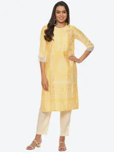Biba Women Ethnic Motifs Printed Straight Kurta
