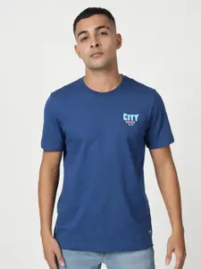 Lee Men Round Neck Short Sleeve Cotton T-shirt