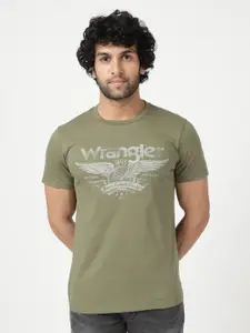 Wrangler Men Graphic Printed Cotton T-shirt