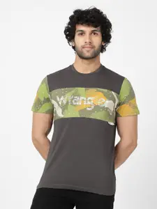 Wrangler Men Camouflage Printed Cotton T-shirt