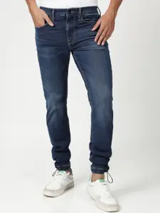 Lee Men Slim Fit  Heavy Fade Stretchable Jeans