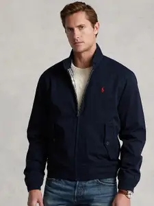 Polo Ralph Lauren Men Solid Long Sleeves Mock Collar Bomber Jacket