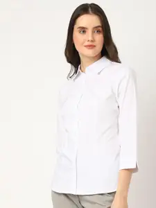 Marks & Spencer Women Spread Collar Formal Shirt