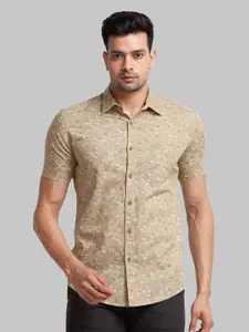Parx Men Floral Printed Cotton Slim Fit Casual Shirt
