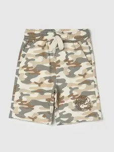 max Boys Camouflage Printed Pure Cotton Shorts