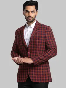Raymond Men Checked Single Breasted Formal Blazers