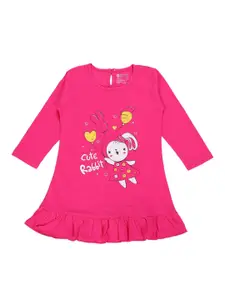 Bodycare Girls Printed A-Line Cotton Dress