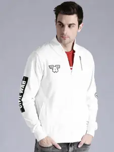 Kook N Keech Marvel Men White Solid Sweatshirt