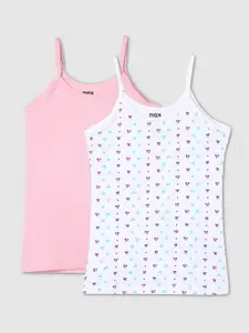 max Girls Pack Of 2 Non-Padded Camisoles
