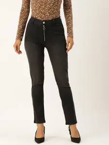 FOREVER 21 Women Mid-Rise Slim Fit Ankle Length Jeans