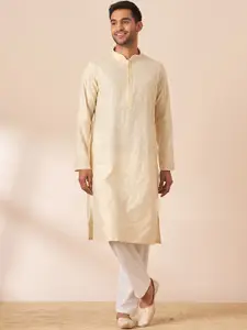 Manyavar Men Mandarin collar Kurta With Pyjamas