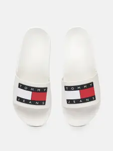 Tommy Hilfiger Women Brand Logo Applique Rubber Sliders