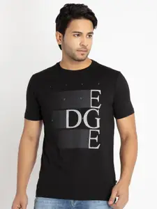 Status Quo Men Typography Printed Cotton T-shirt