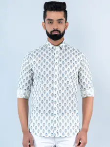 Tistabene Men Floral Cotton Printed Casual Shirt