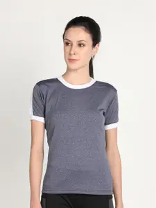 CHKOKKO Women Round Neck Short Sleeves T-shirt