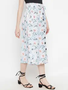 Kannan Floral Printed A-Line Midi Skirt