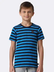 Van Heusen Boys Striped Pure Cotton T-shirt