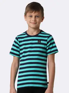 Van Heusen Boys Striped Pure Cotton T-shirt