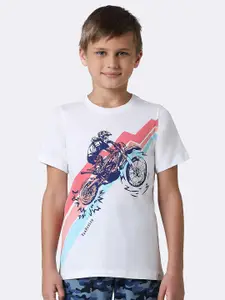 Van Heusen Boys  Printed Pure Cotton T-shirt