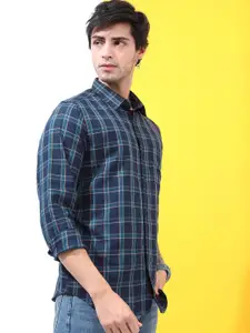 HIGHLANDER Slim Fit Checked Casual Shirt
