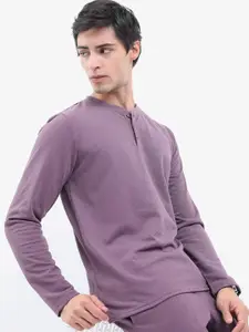 HIGHLANDER Men Popcorn Structured Regular Fit T-shirt