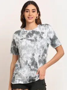 Ennoble Women Tie & Dye Pure Cotton T-shirt