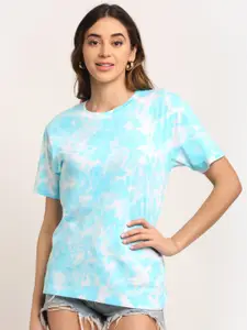 Ennoble Women Tie and Dye Loose Cotton T-shirt