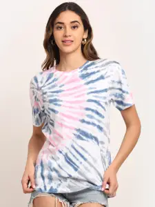 Ennoble Women Tie and Dye Pure Cotton T-shirt