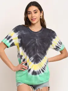Ennoble Women Tie and Dyed  Loose Cotton T-shirt