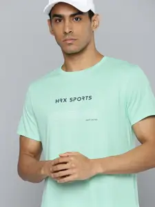 HRX by Hrithik Roshan Men Badminton Solid T-shirt