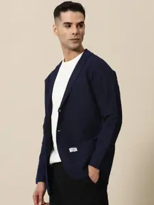 Mr Bowerbird Tailored Fit Lightweight Knitted Single-Breasted Casual Blazer