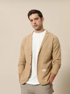 Mr Bowerbird Tailored Fit Lightweight Knitted Single-Breasted Casual Blazer
