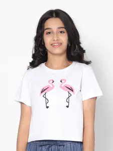TeenTrums Girls Printed Conversatinal  Print T-Shirt