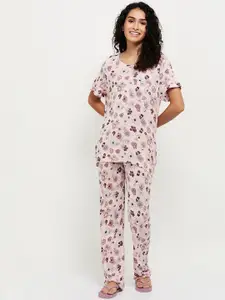 max Women Floral Printed Night Suit