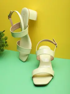 ICONICS Women Backstrap Block Heels