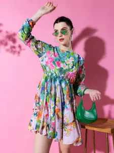 Stylecast X Hersheinbox Floral Printed Fit & Flare Dress