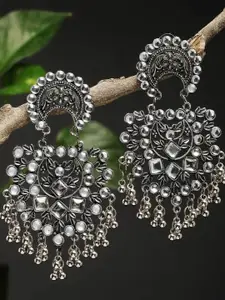 VAGHBHATT Contemporary Artificial Stones Chandbalis Earrings