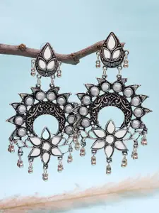 VAGHBHATT Circular Drop Earrings